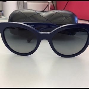 Chanel Navy Polarized Sunglasses